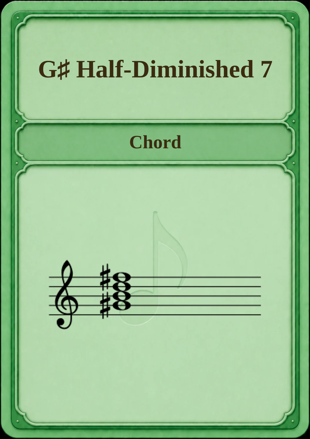 G♯ Half-Diminished 7