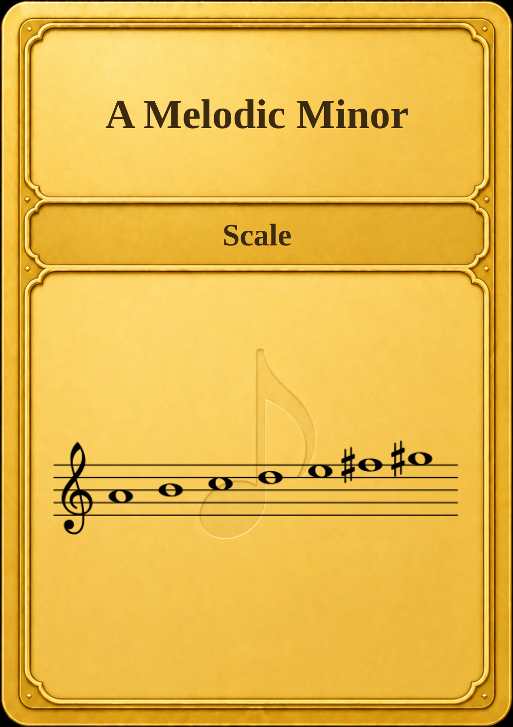 A Melodic Minor