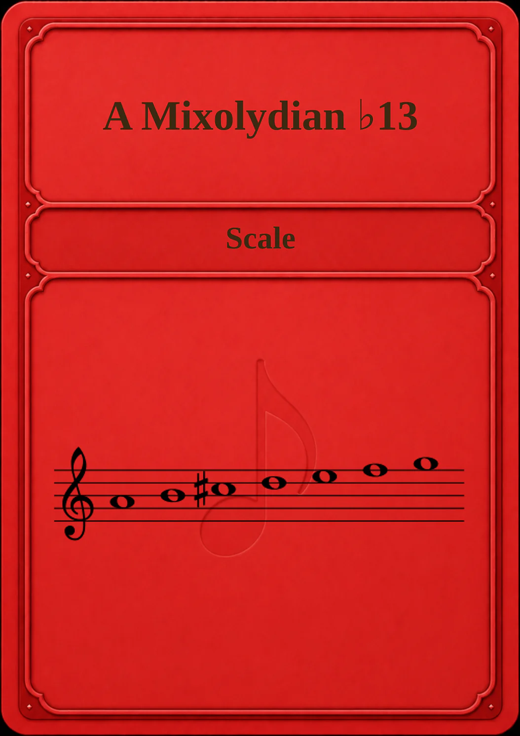 A Mixolydian ♭13