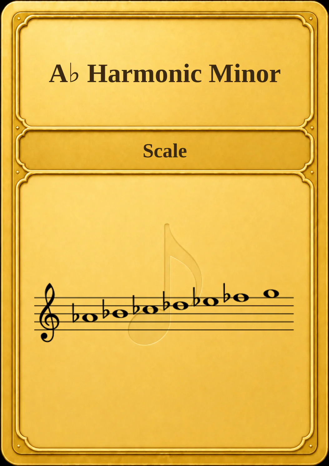 A♭ Harmonic Minor