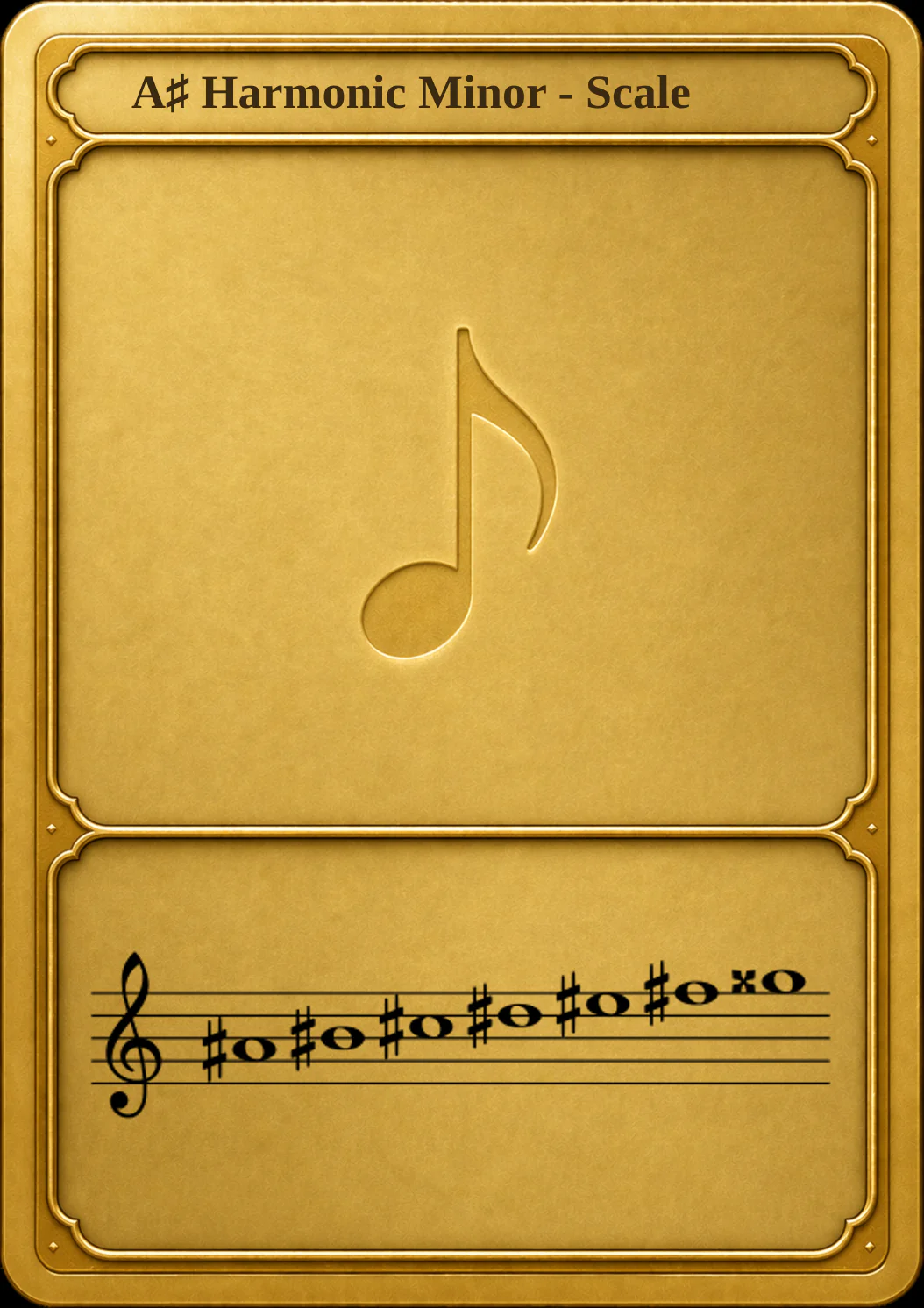 A♯ Harmonic Minor