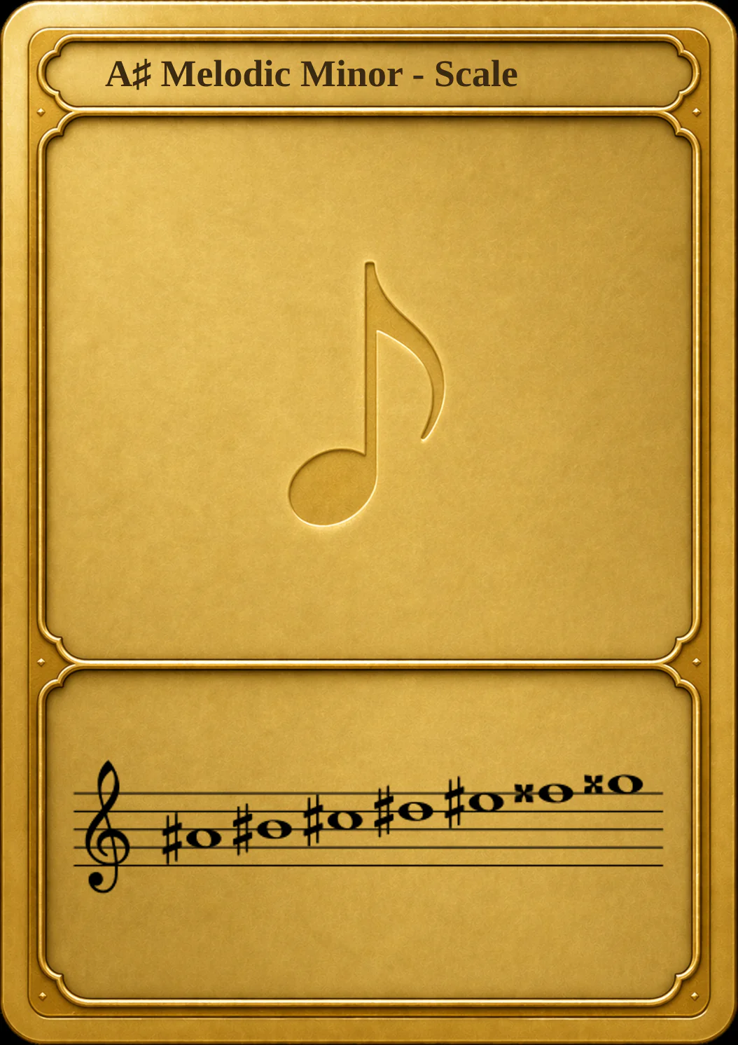 A♯ Melodic Minor