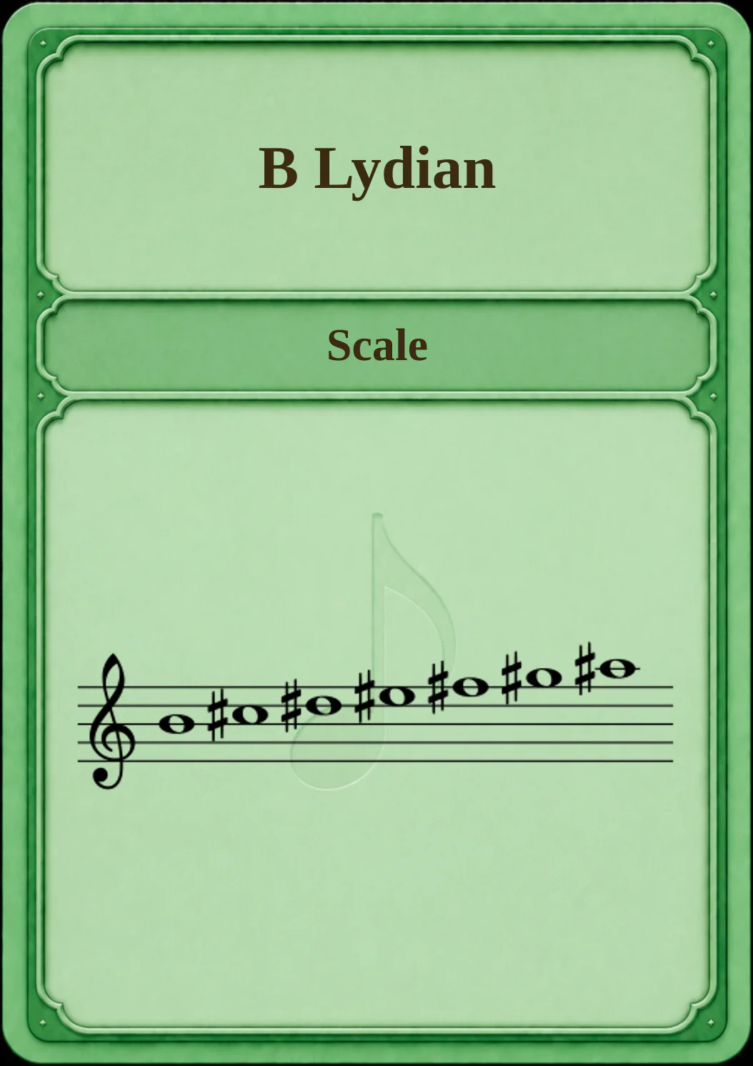 B Lydian