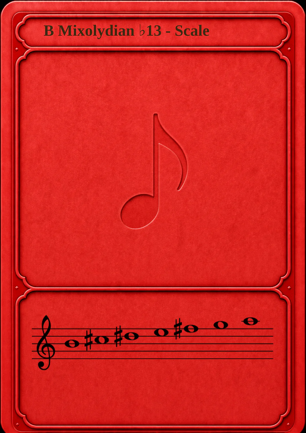 B Mixolydian ♭13