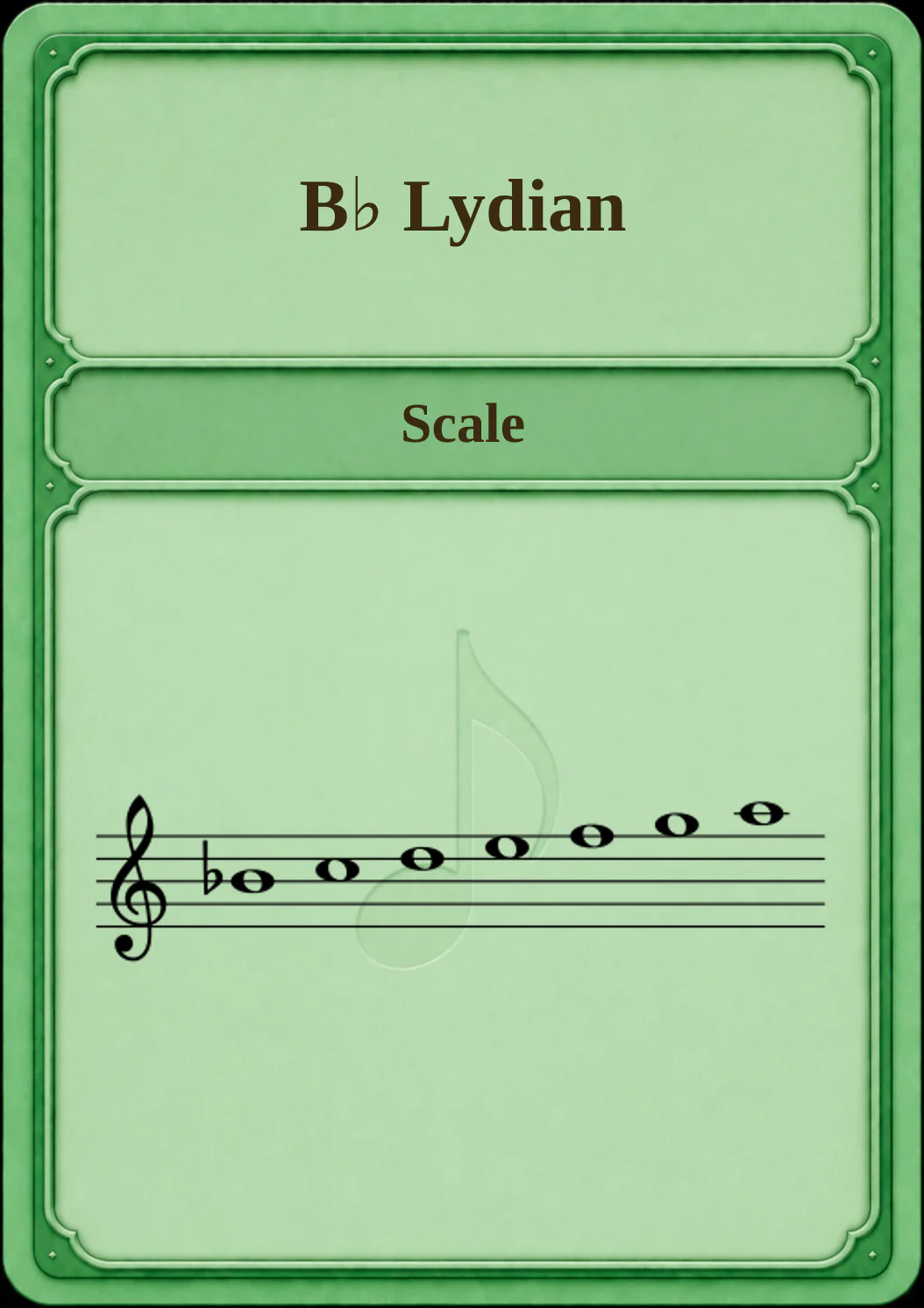 B♭ Lydian