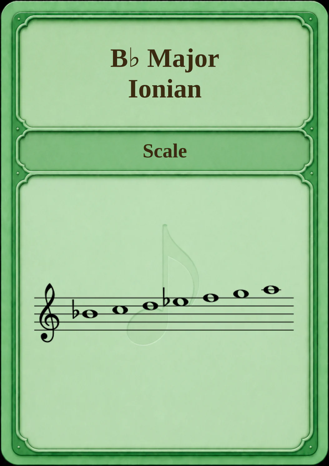 B♭ Major / Ionian