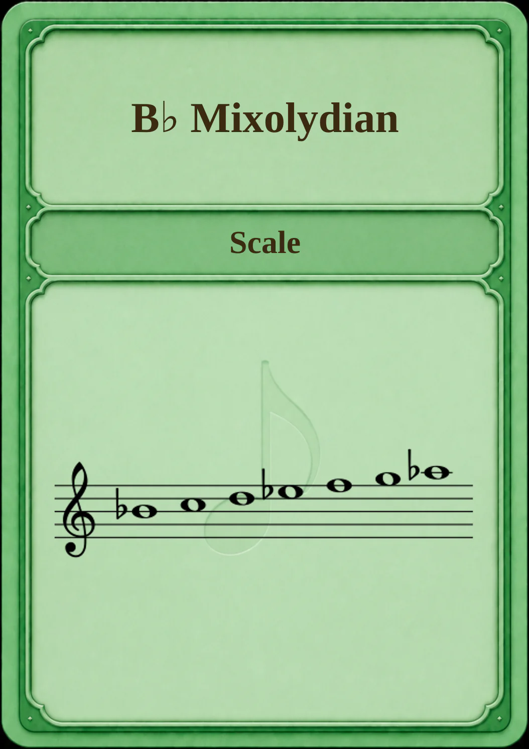 B♭ Mixolydian