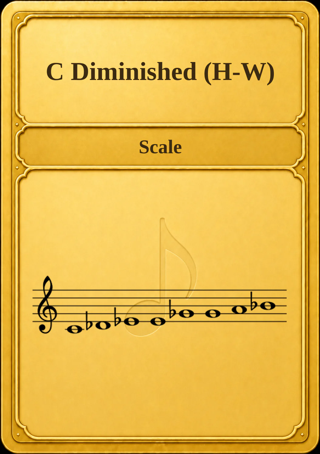 C Diminished (H-W)