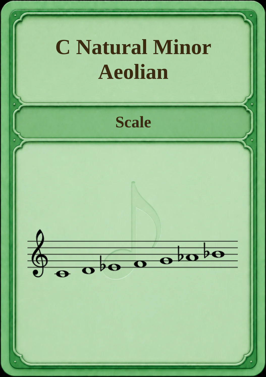 C Natural Minor / Aeolian