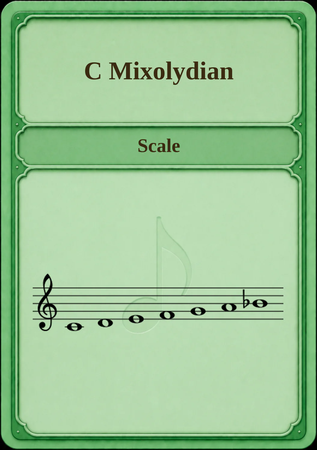 C Mixolydian