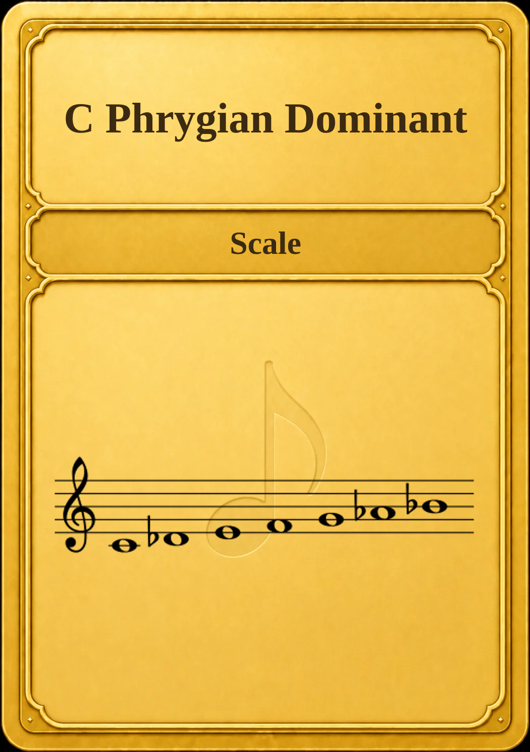 C Phrygian Dominant