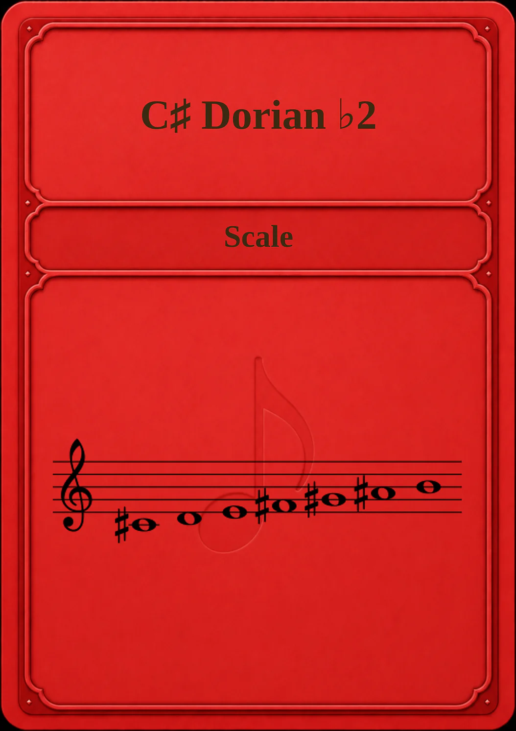 C♯ Dorian ♭2