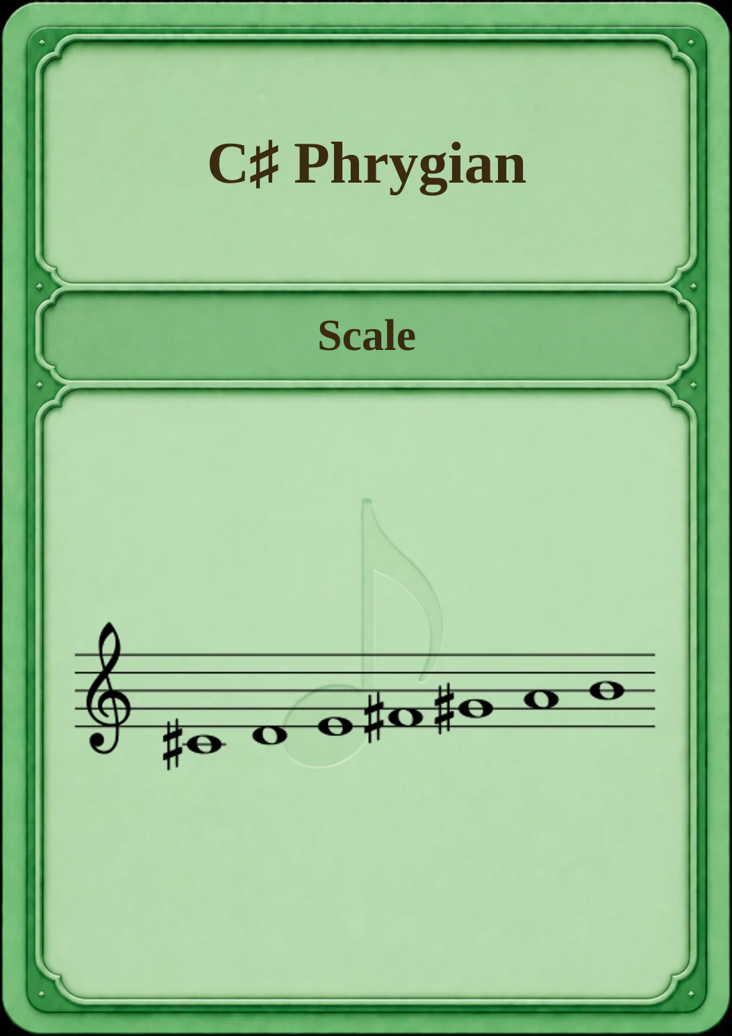 C♯ Phrygian