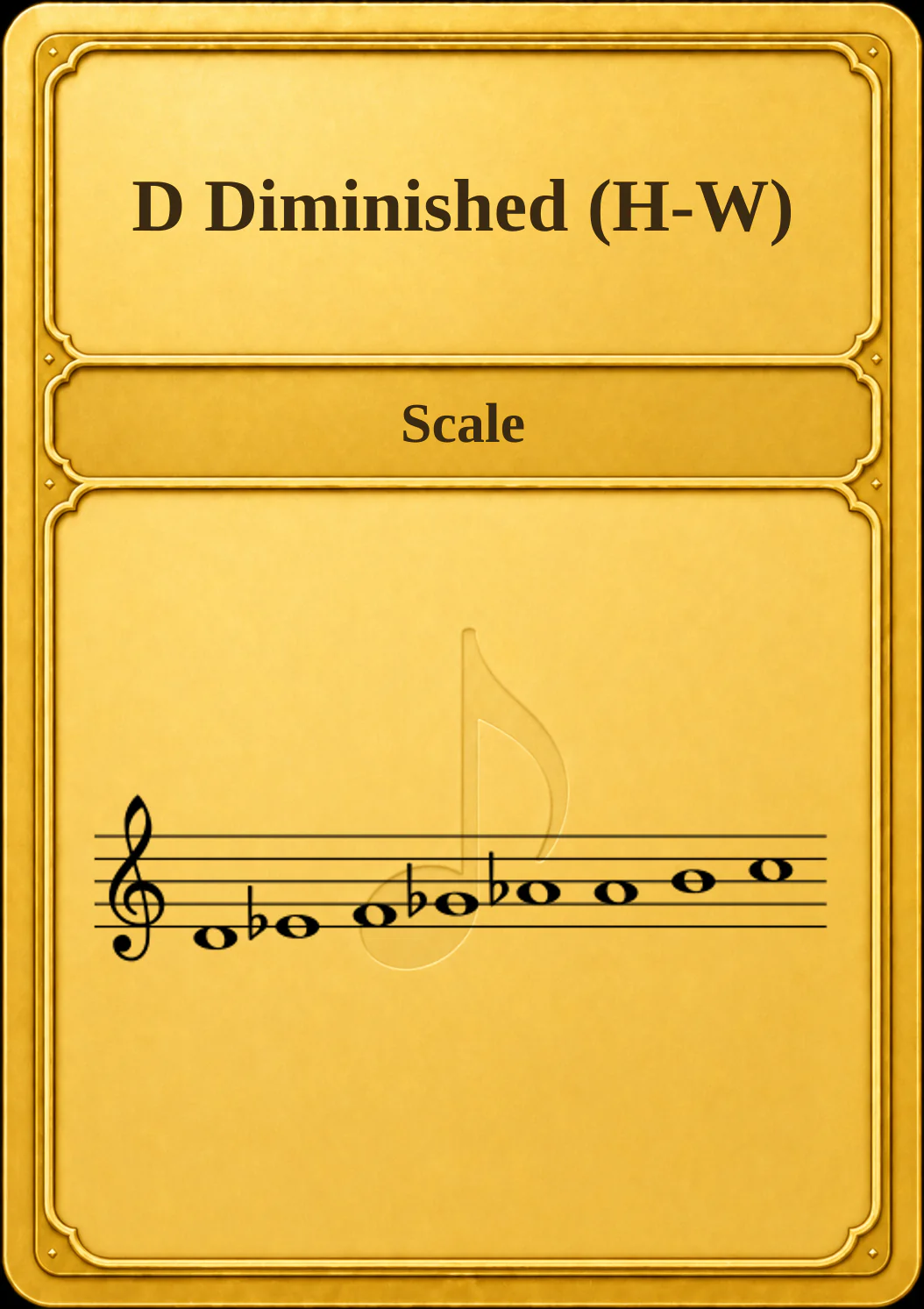 D Diminished (H-W)