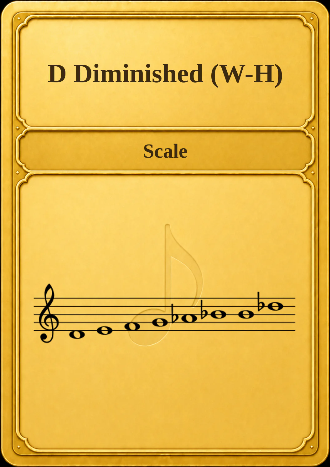 D Diminished (W-H)
