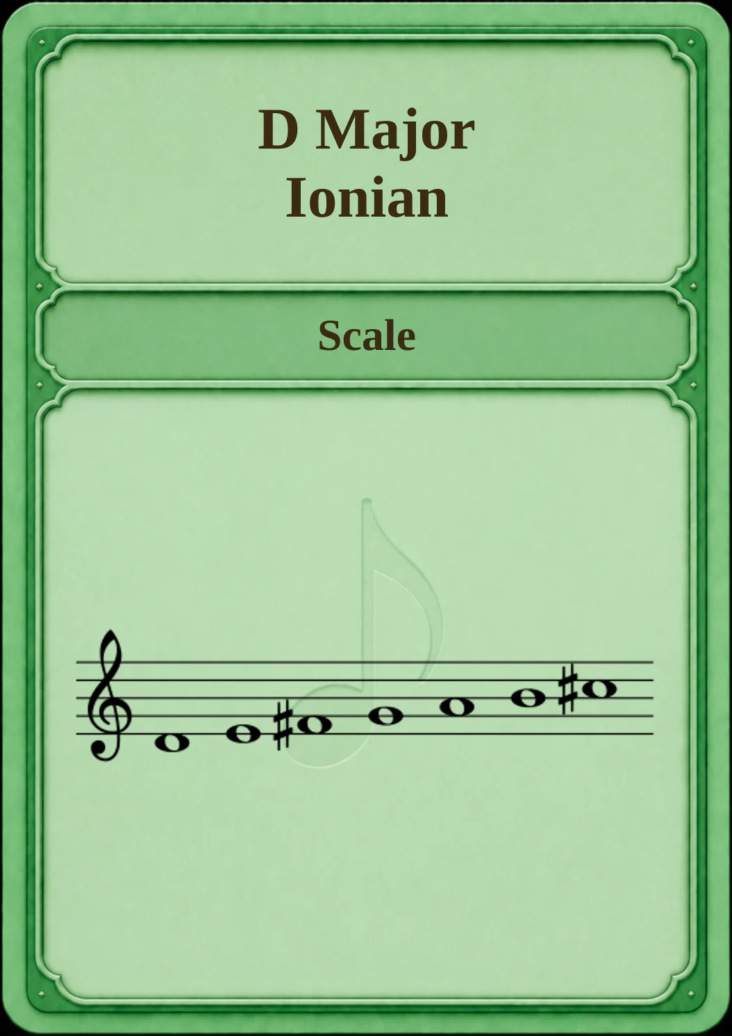 D Major / Ionian