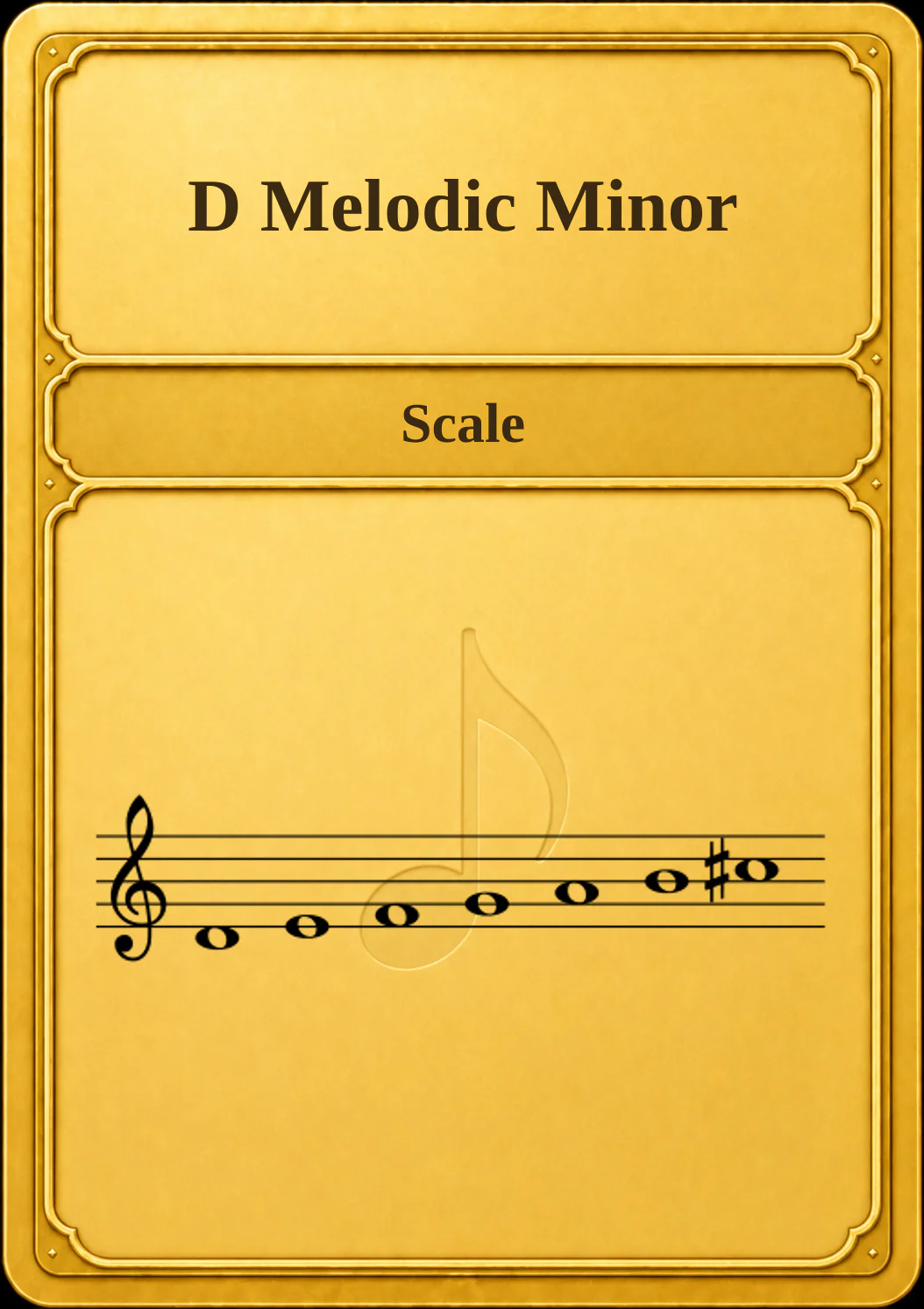 D Melodic Minor