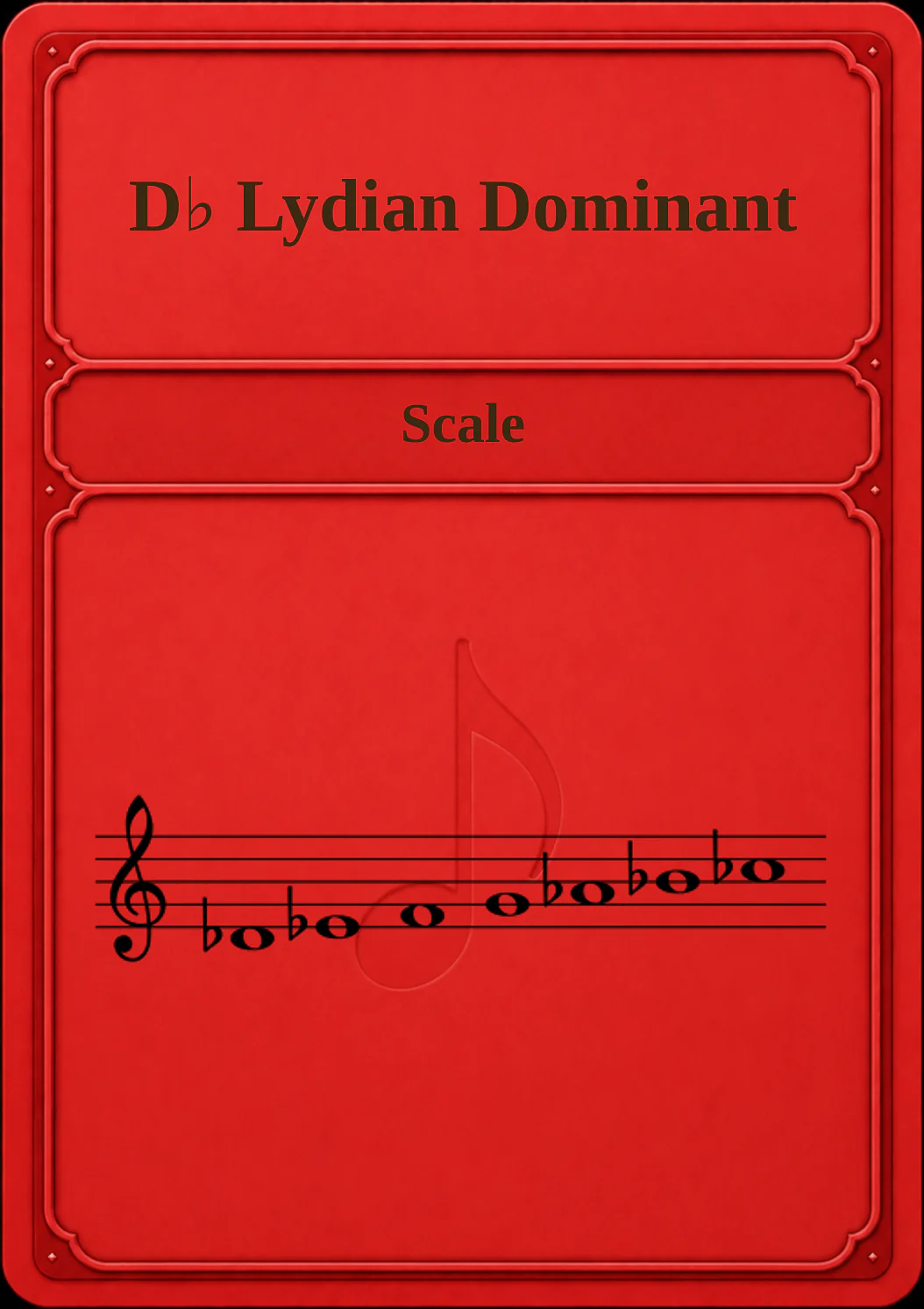 D♭ Lydian Dominant