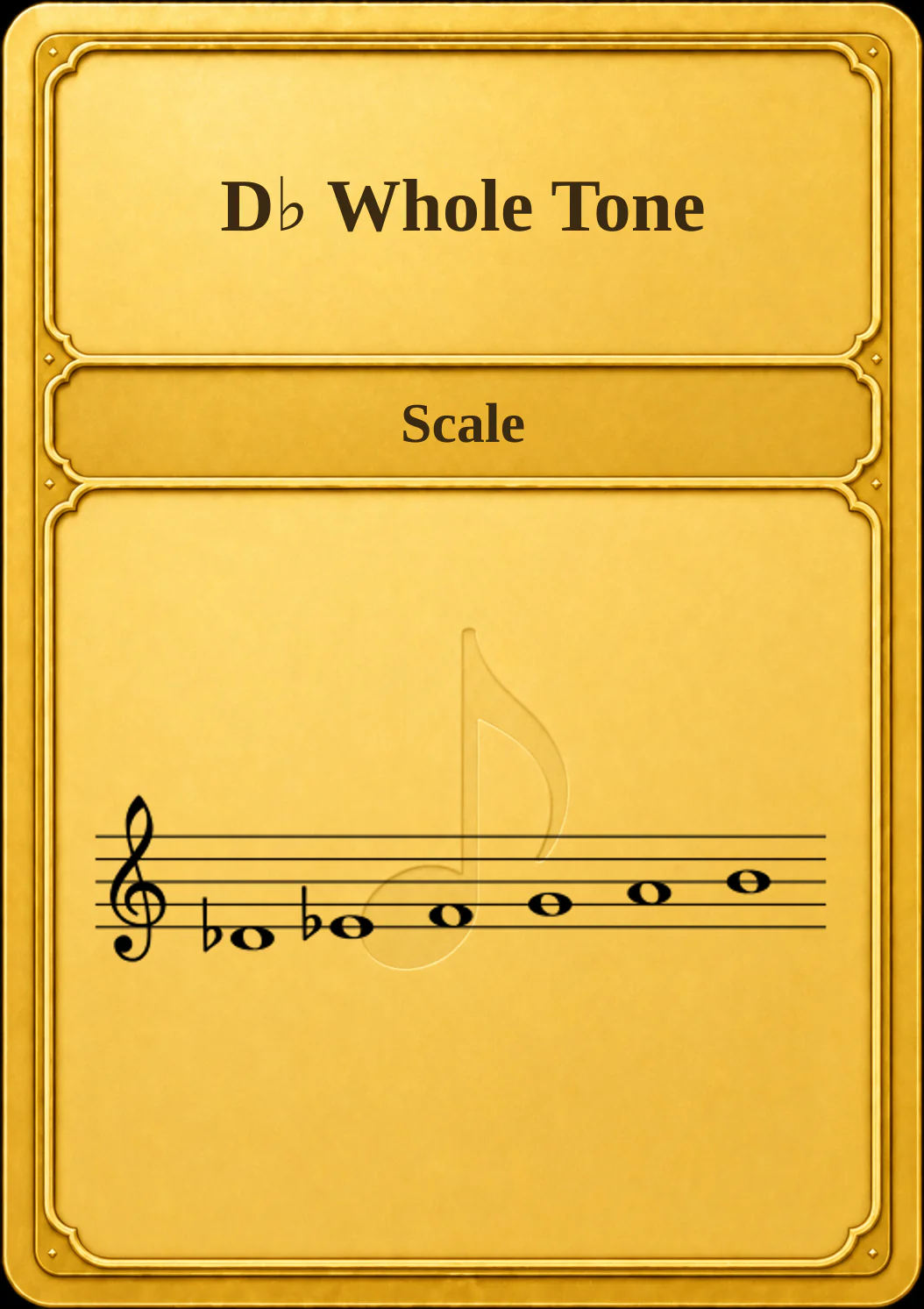 D♭ Whole Tone