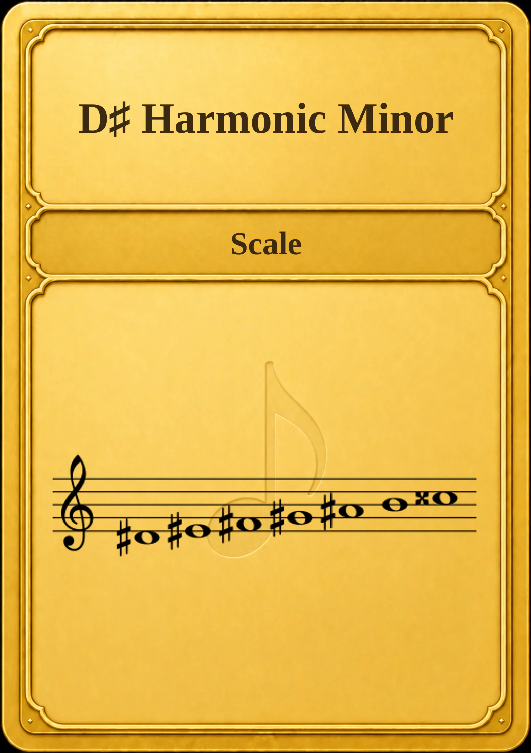 D♯ Harmonic Minor