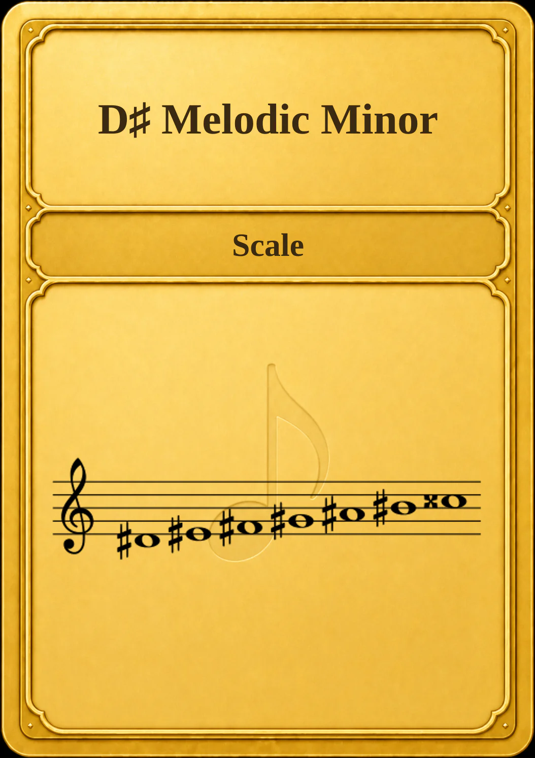 D♯ Melodic Minor