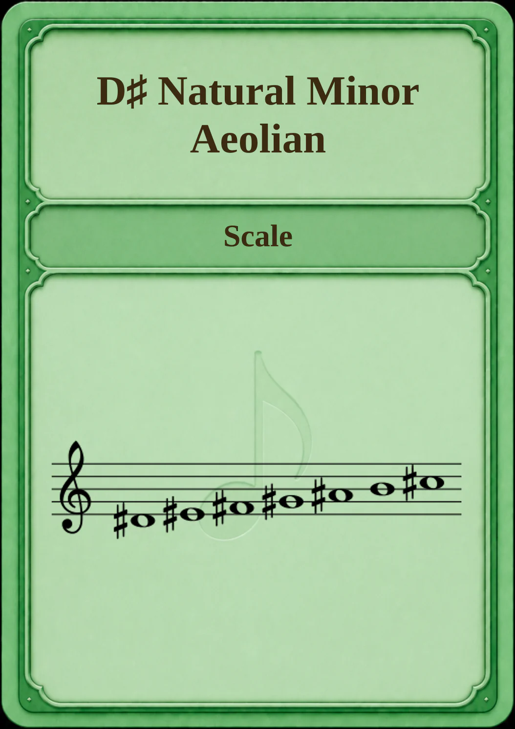 D♯ Natural Minor / Aeolian