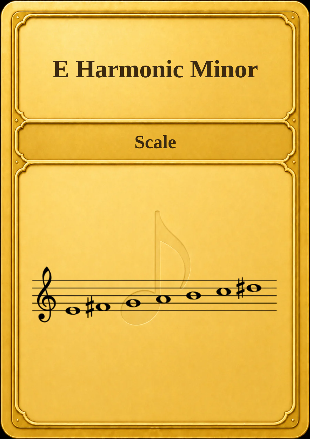 E Harmonic Minor