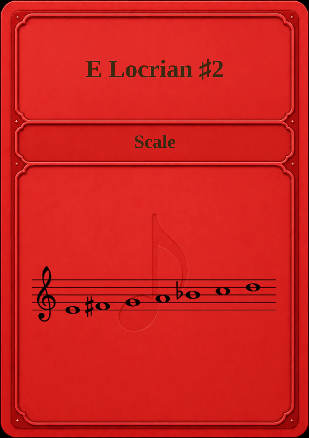 E Locrian ♯2