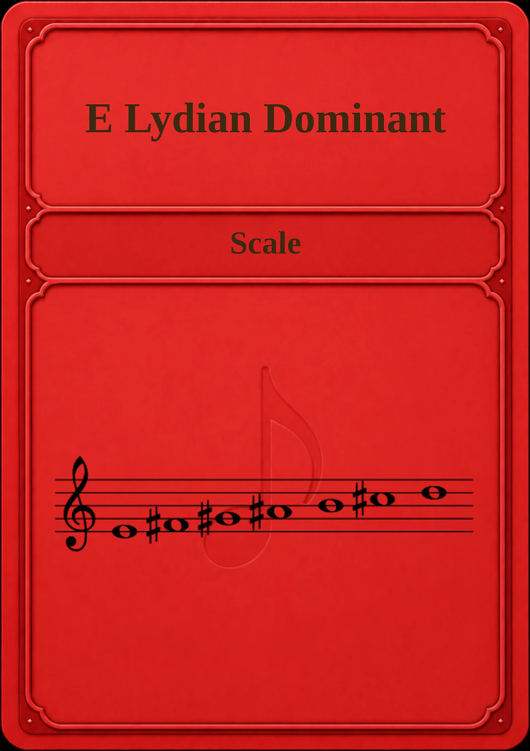 E Lydian Dominant