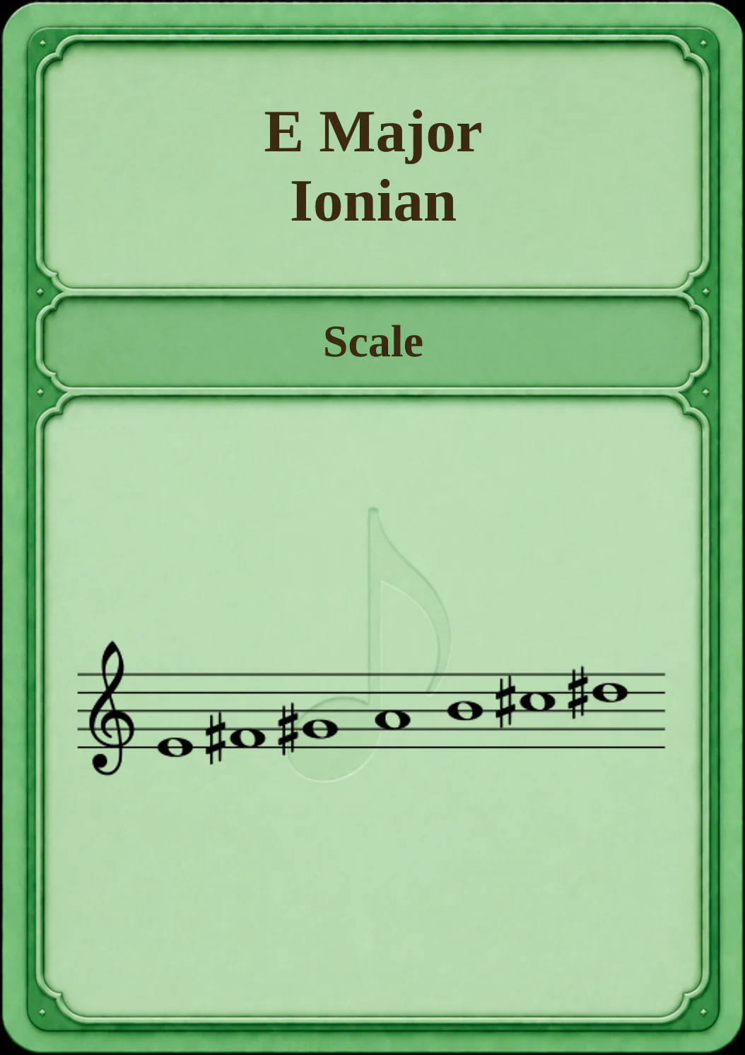 E Major / Ionian