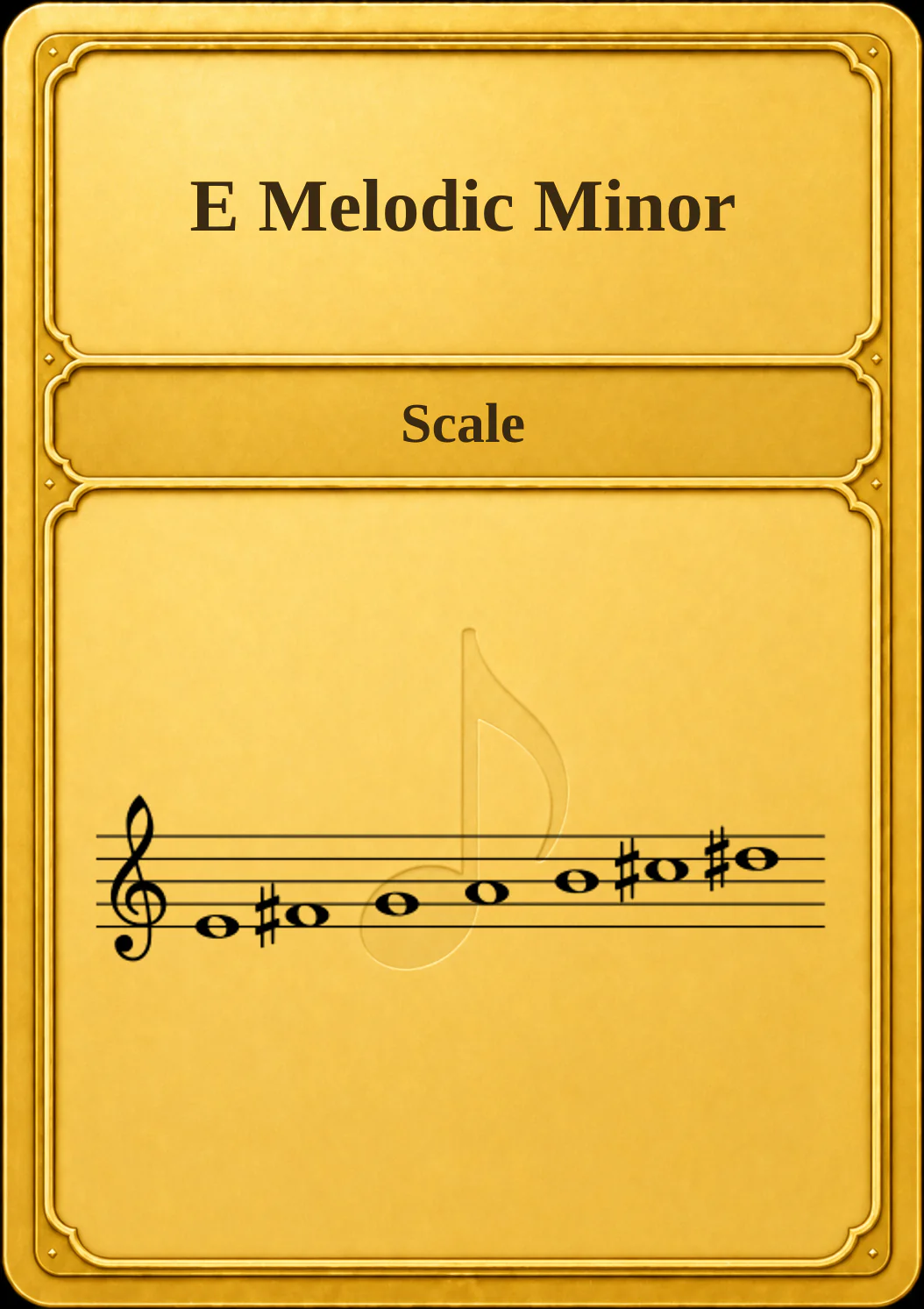 E Melodic Minor