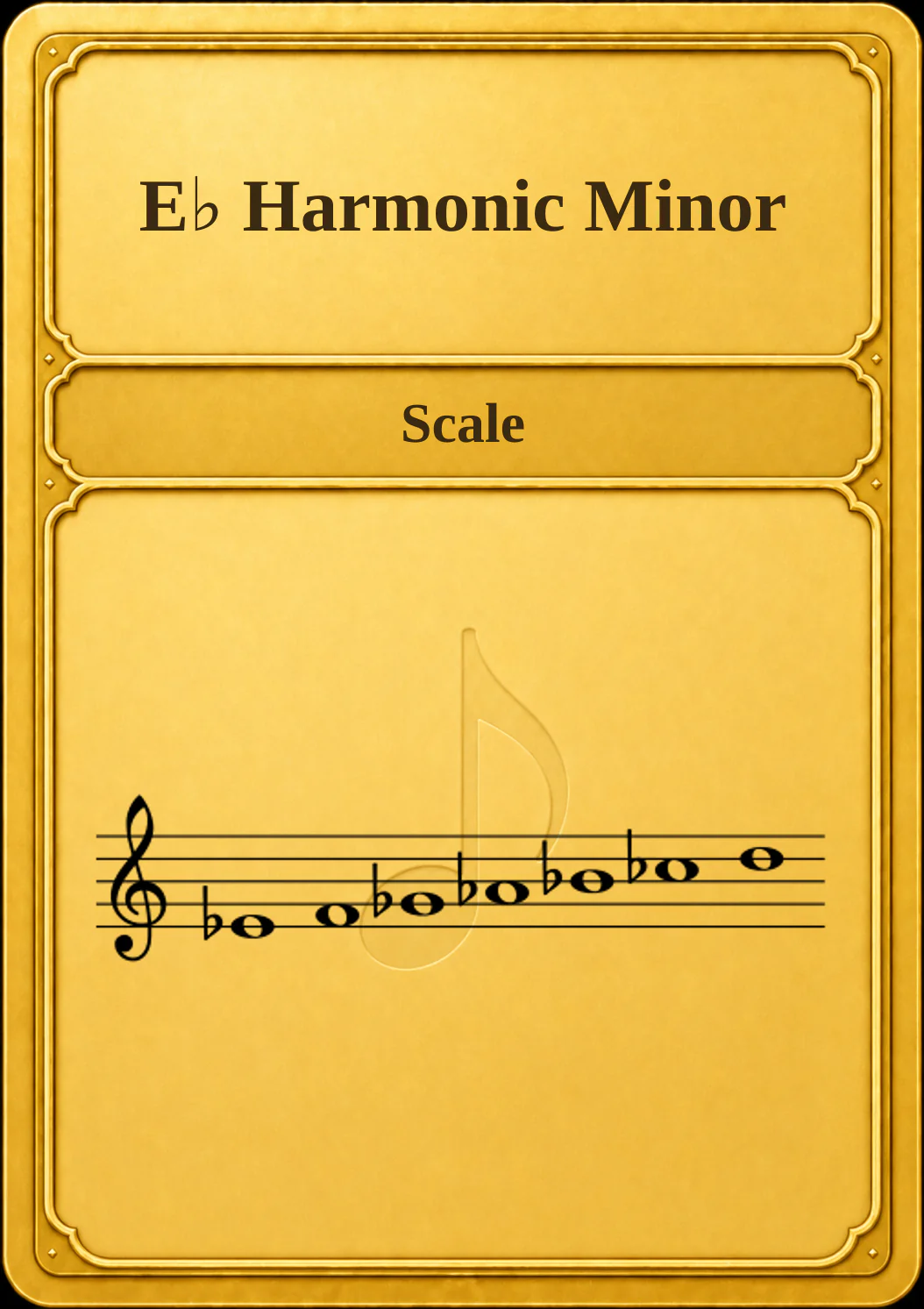 E♭ Harmonic Minor