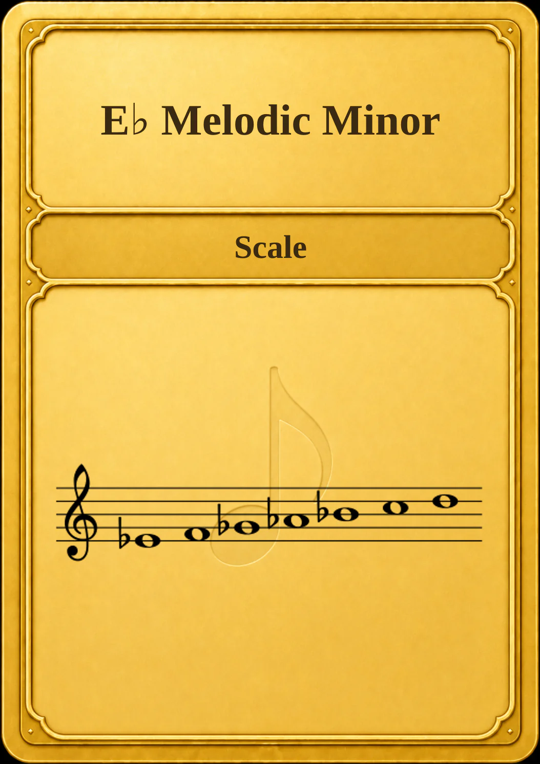 E♭ Melodic Minor