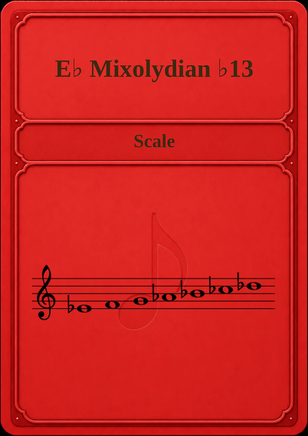 E♭ Mixolydian ♭13