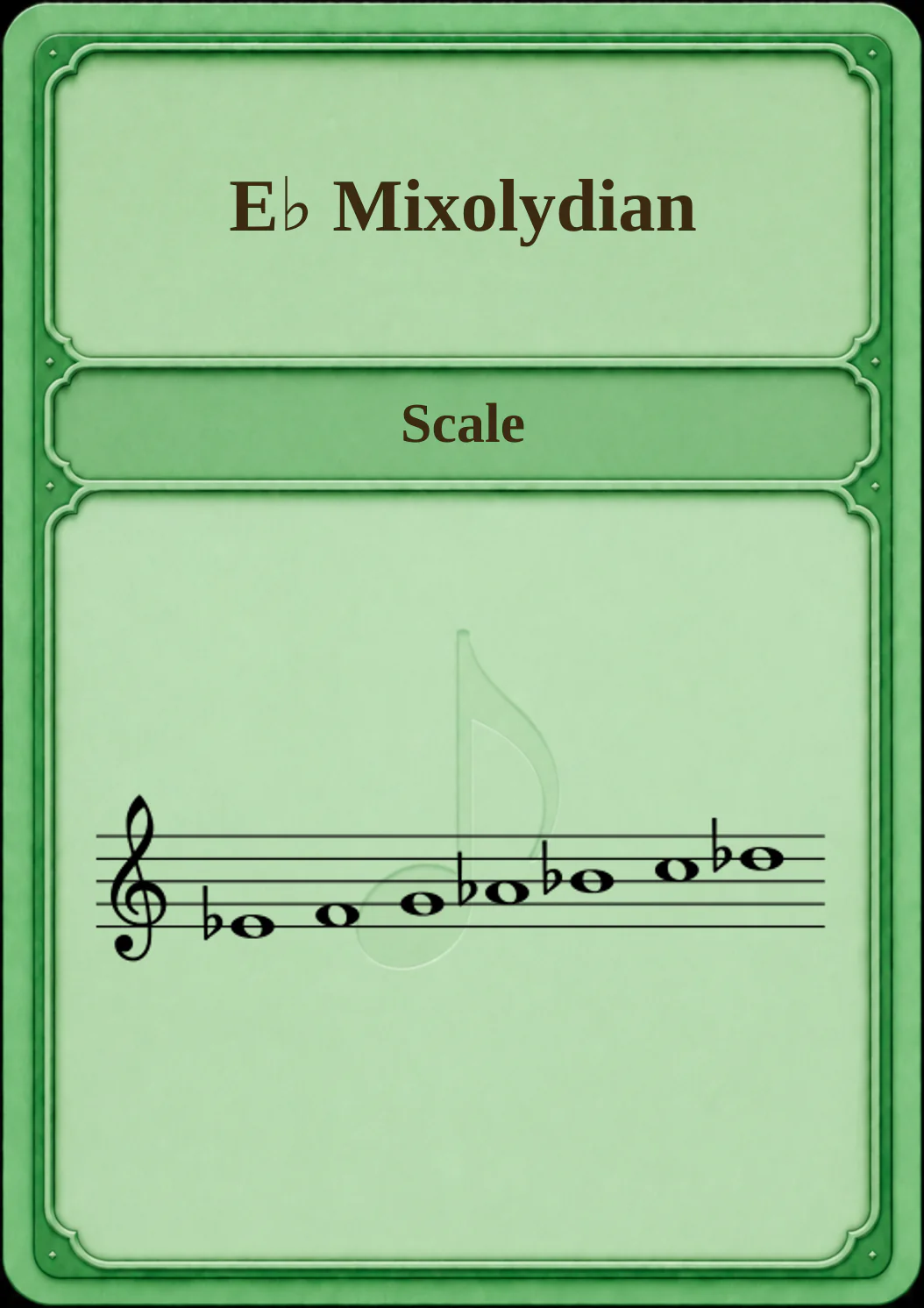 E♭ Mixolydian