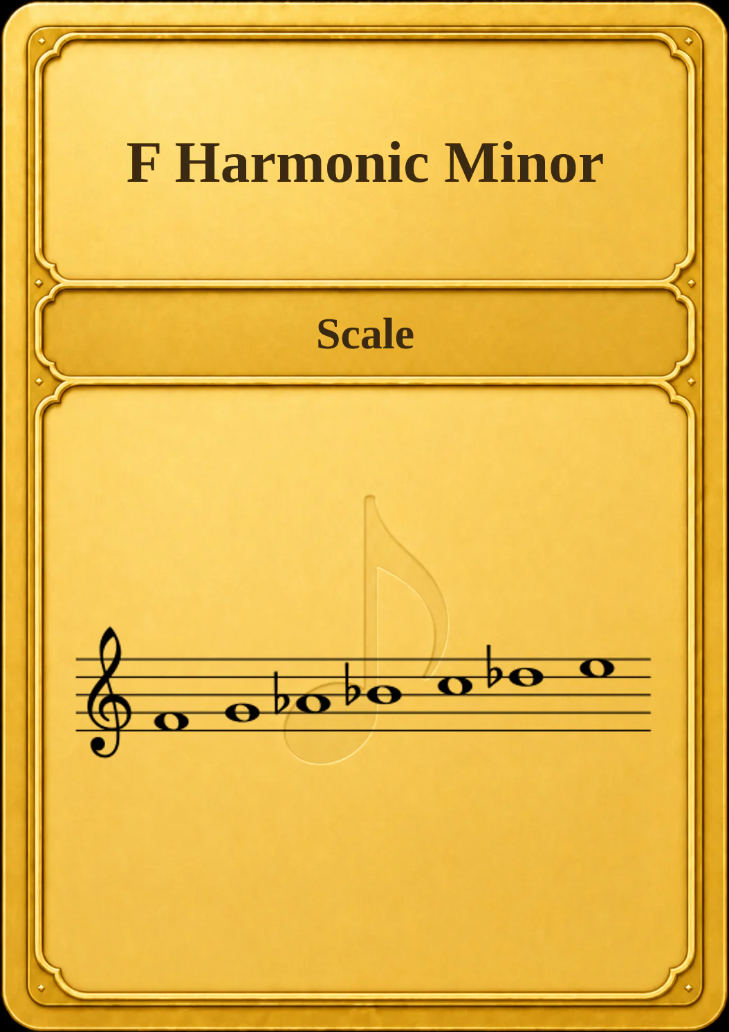 F Harmonic Minor