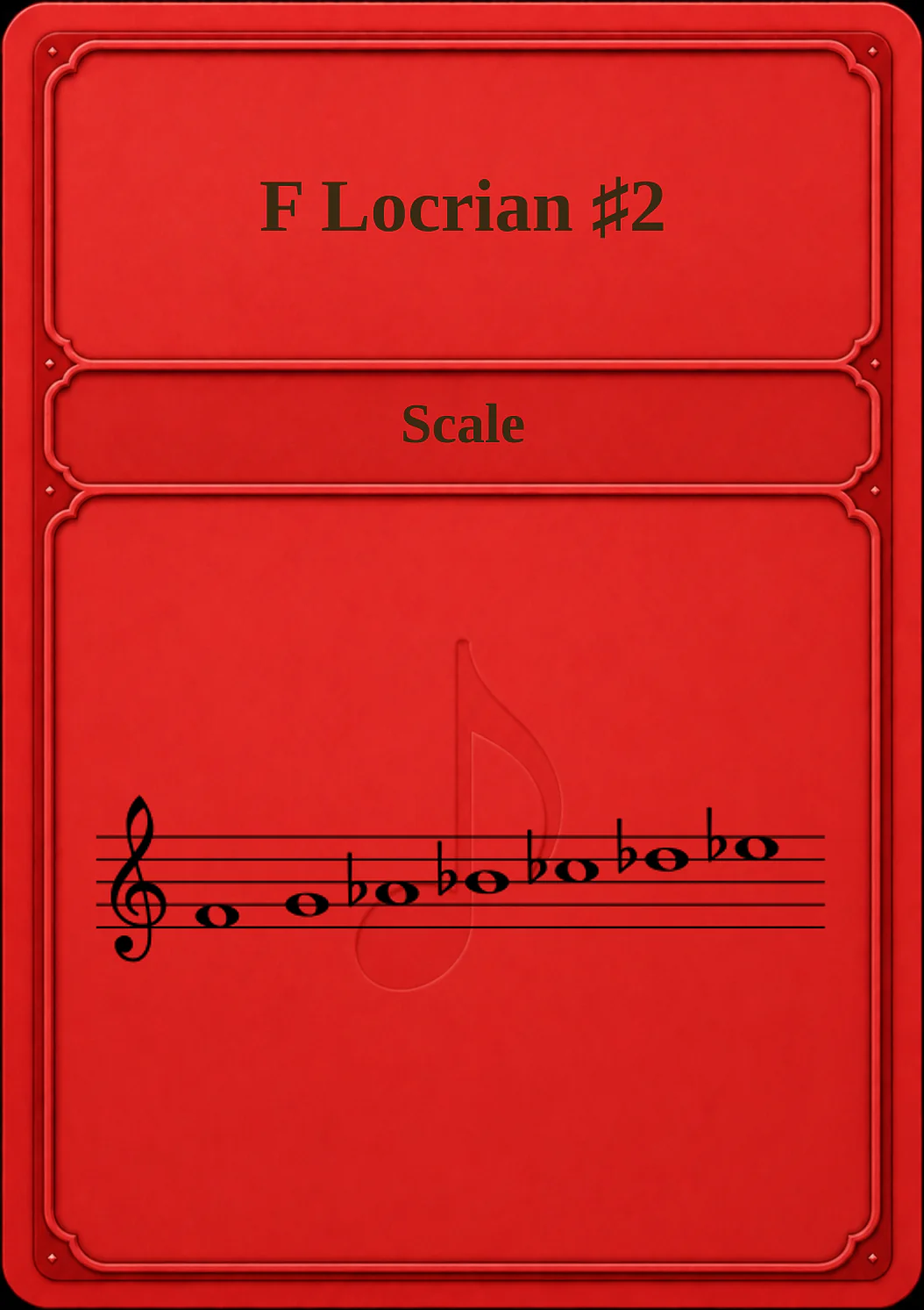F Locrian ♯2