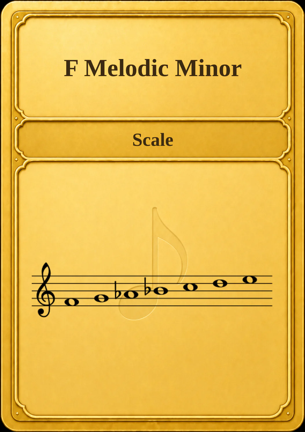 F Melodic Minor