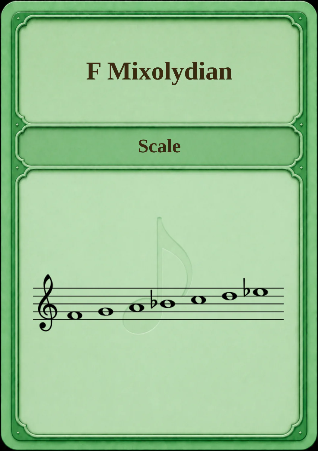 F Mixolydian