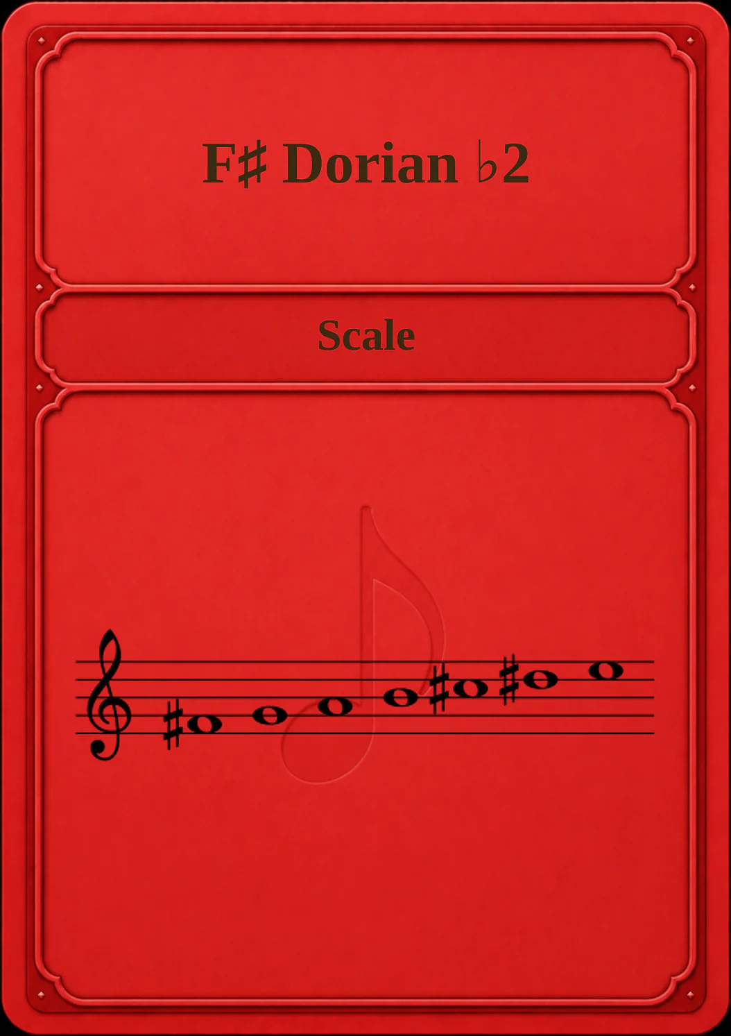 F♯ Dorian ♭2