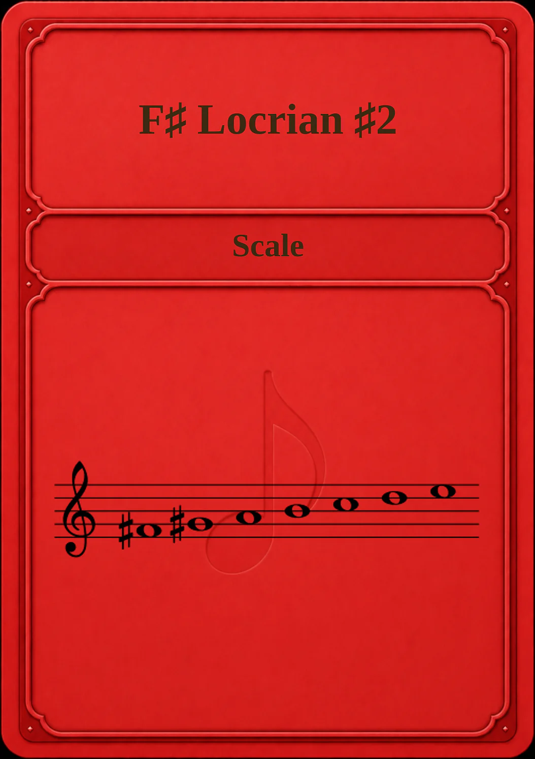 F♯ Locrian ♯2