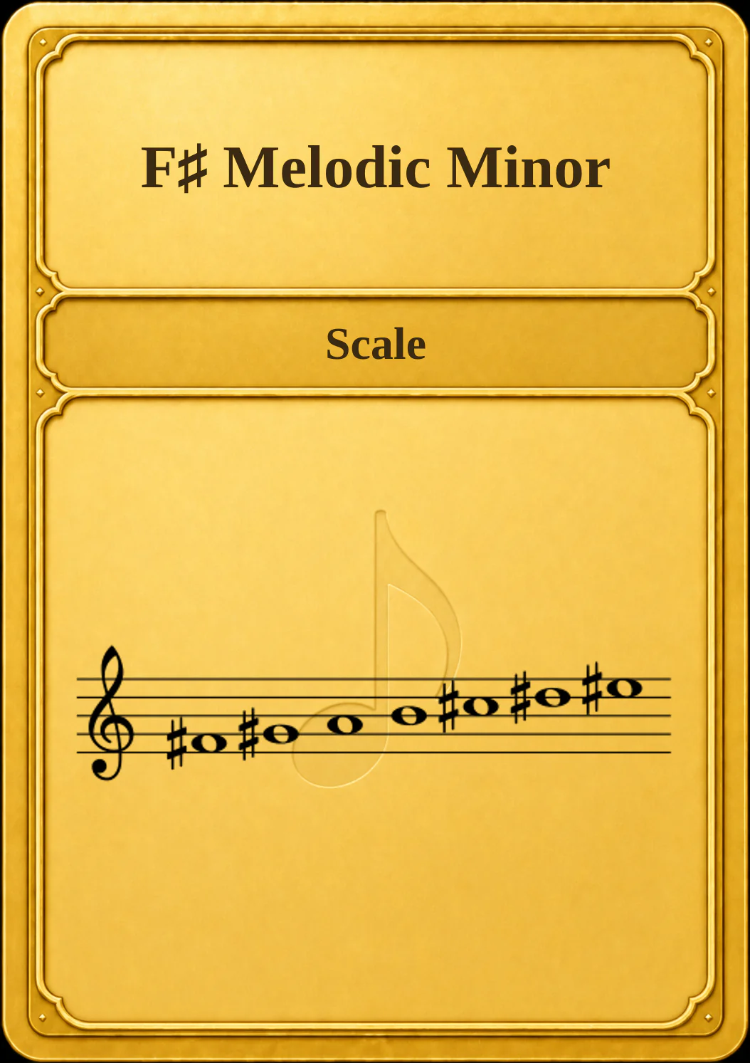 F♯ Melodic Minor