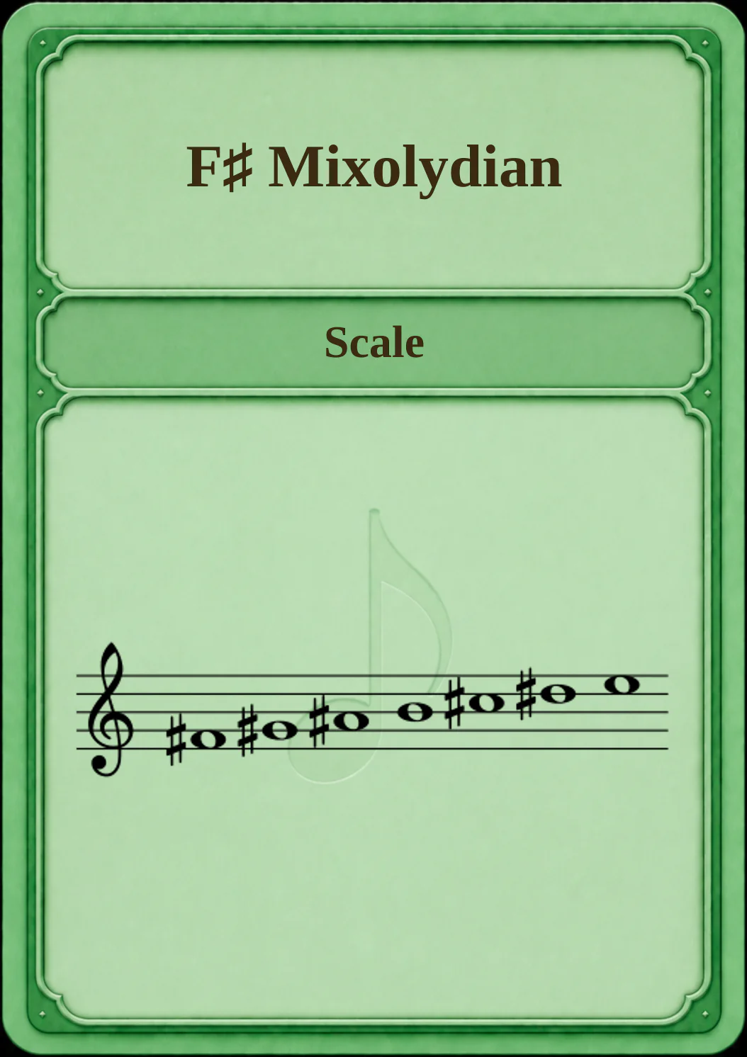 F♯ Mixolydian