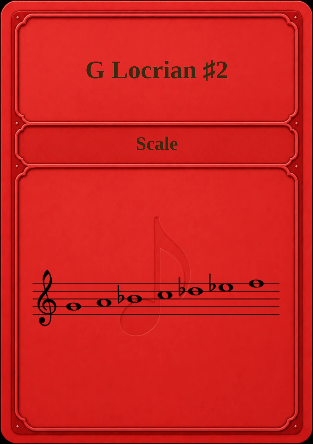 G Locrian ♯2