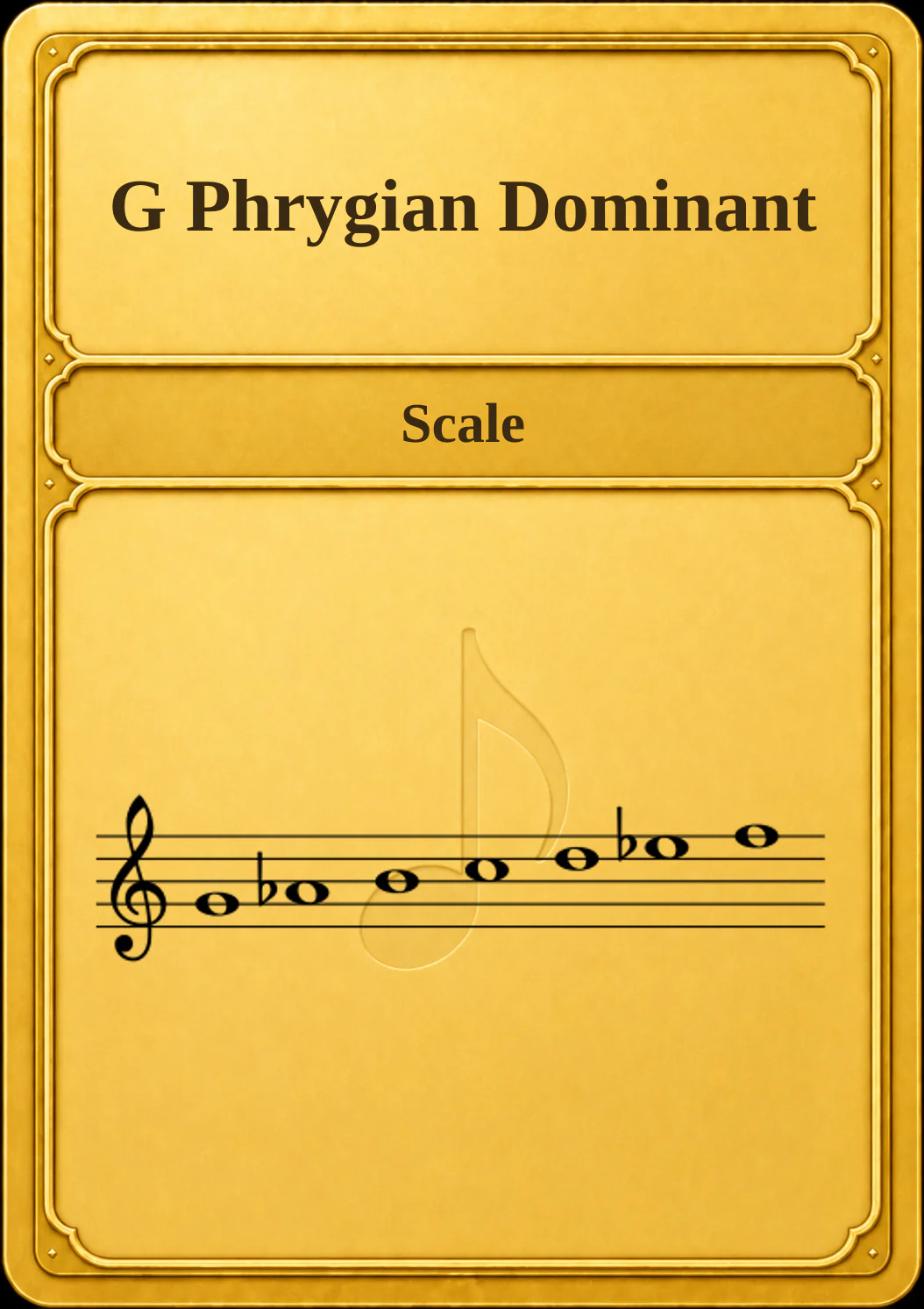 G Phrygian Dominant