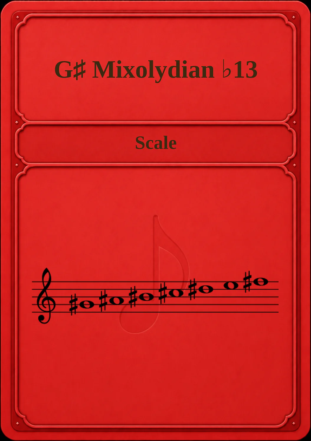 G♯ Mixolydian ♭13
